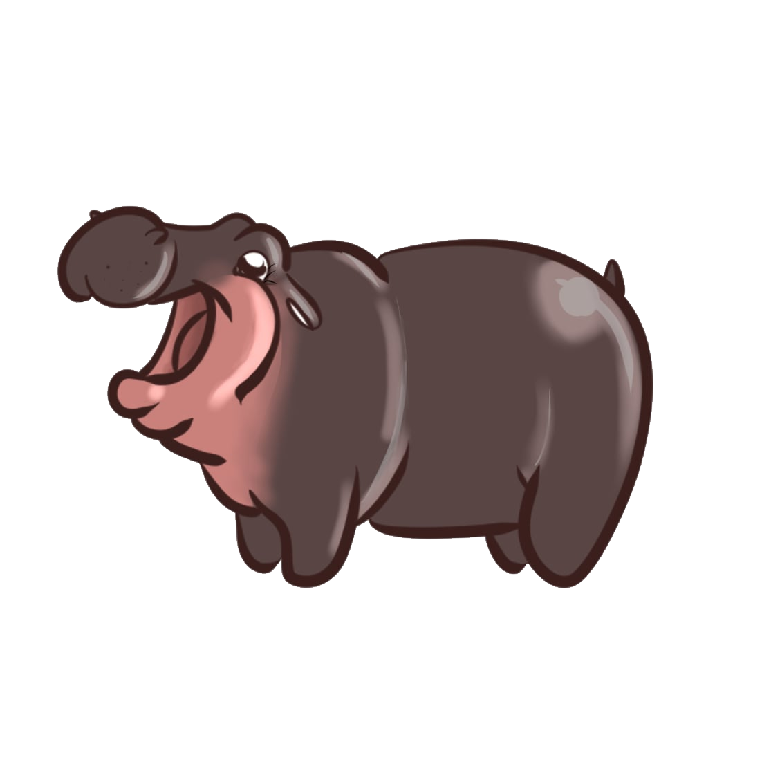 Moo Deng Sticker 2x2