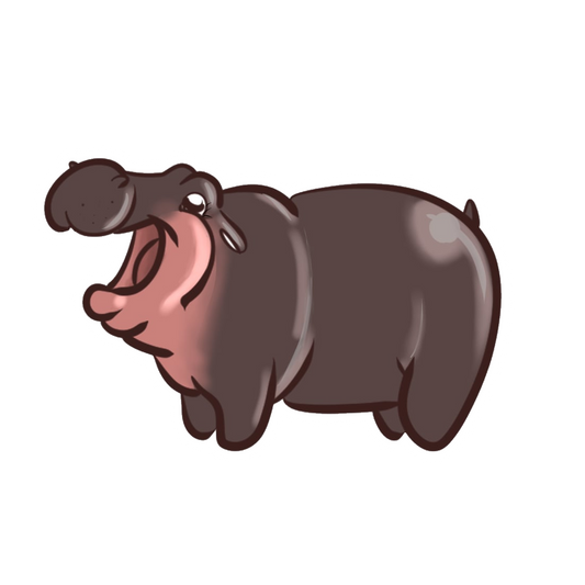 Moo Deng Sticker 2x2