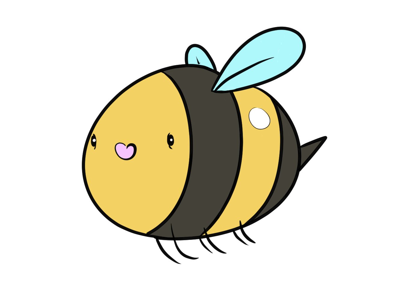 Bubblebee Sticker 2x2