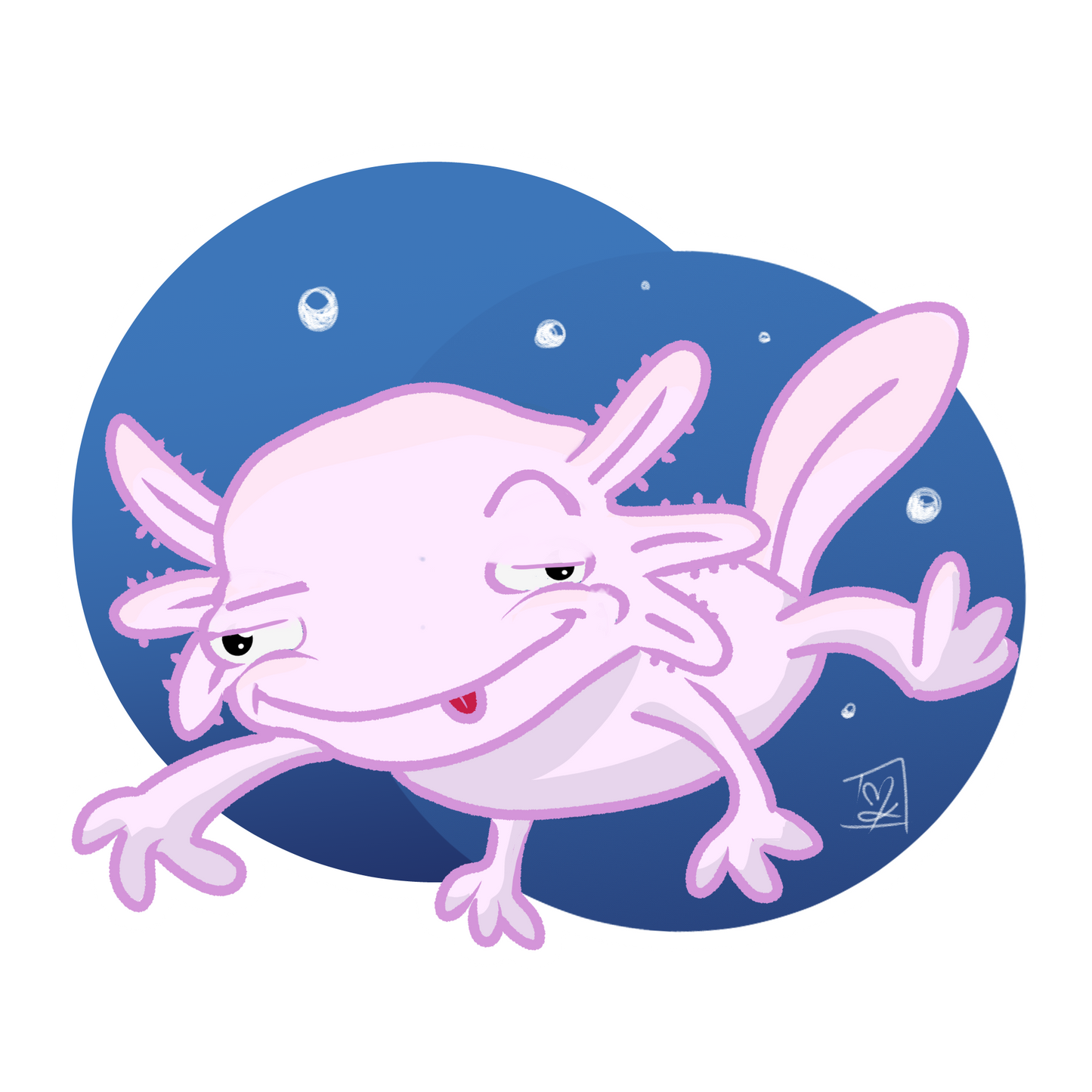 Axolotl Sticker 2x2