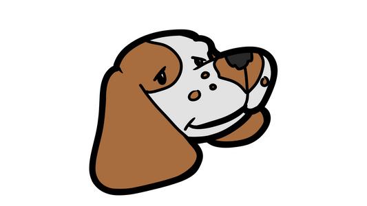 Basset Sticker 2x2